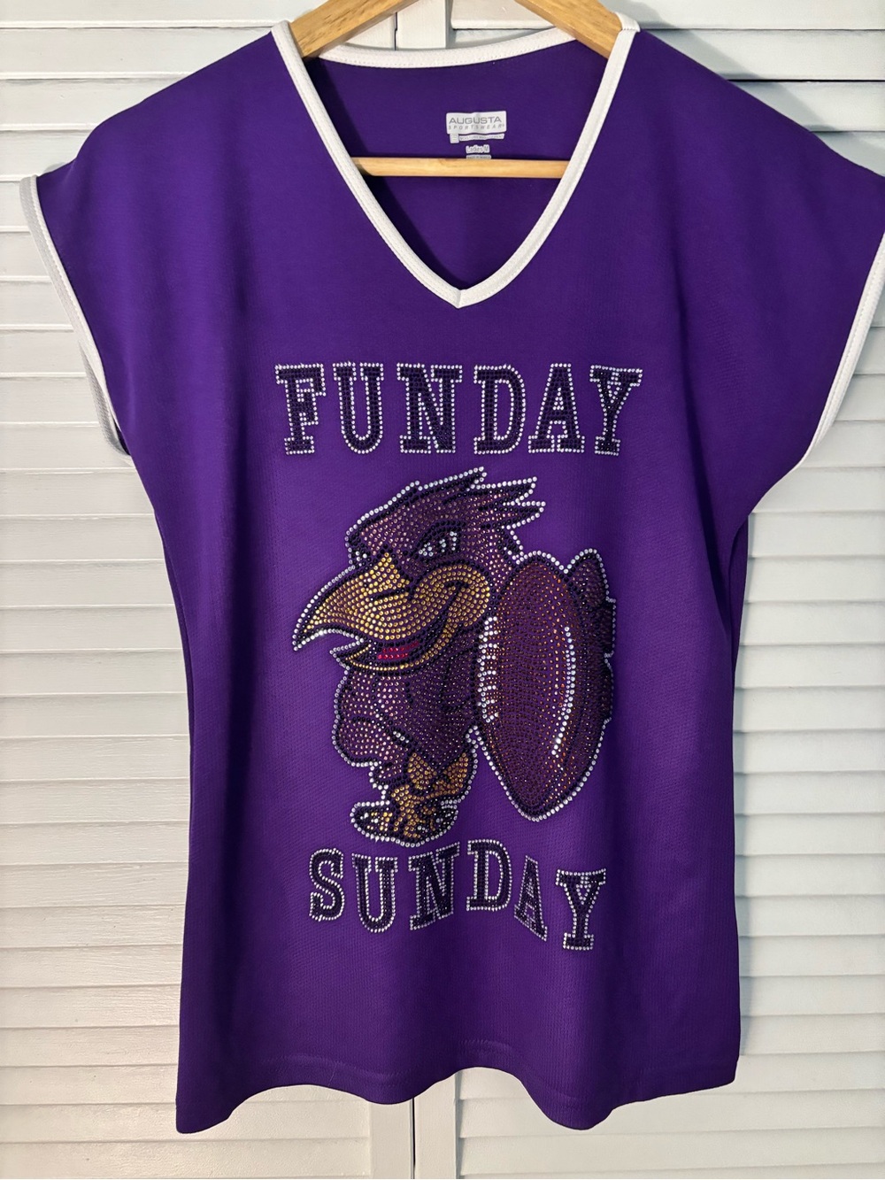 Women’s Baltimore Ravens Sparkle Sports Shirt, Medium